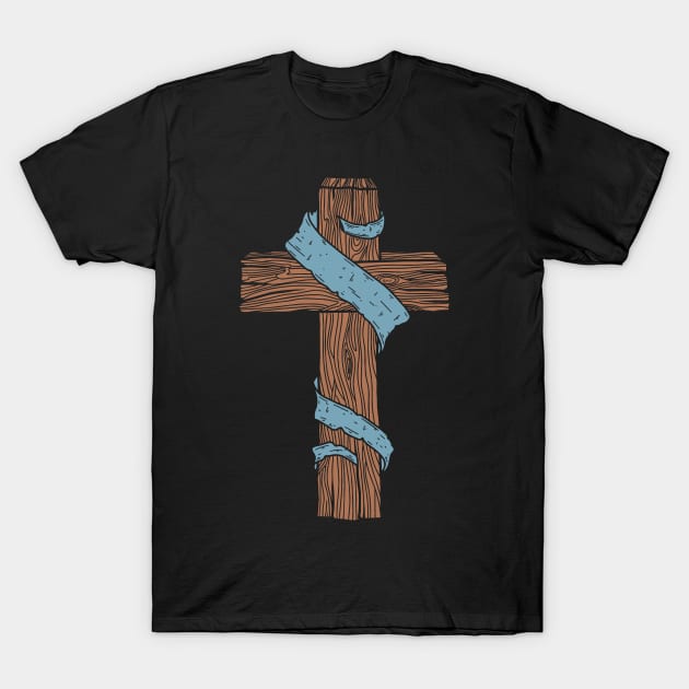 Wooden cross T-Shirt by Reformer